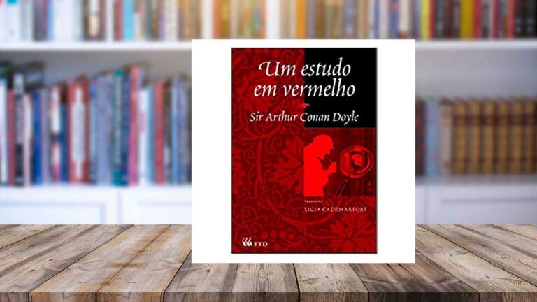 Capa do livro Um Estudo em Vermelho
