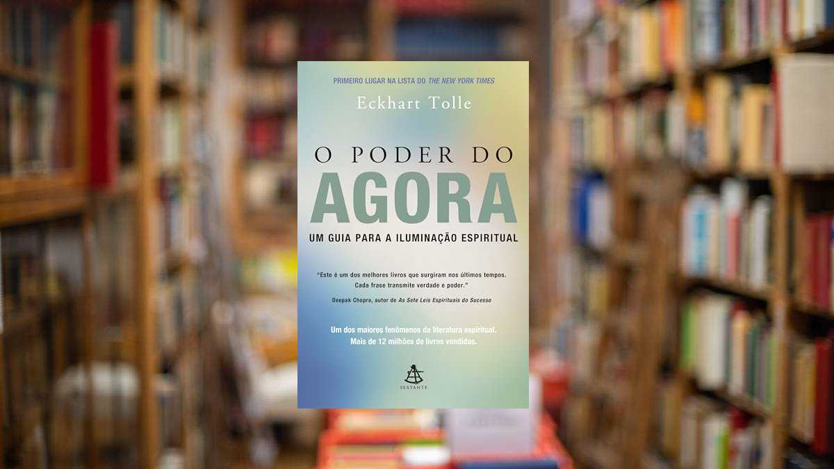 Capa do livro O Poder do Agora: Um guia para a iluminação espiritual