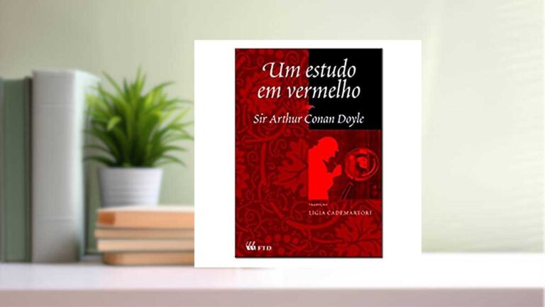 Capa do livro Um Estudo em Vermelho